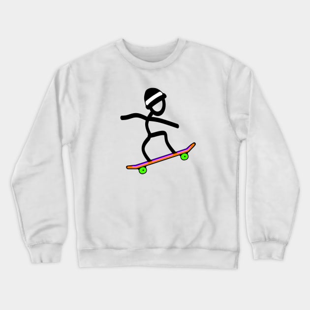 Skater Crewneck Sweatshirt by SandraKC